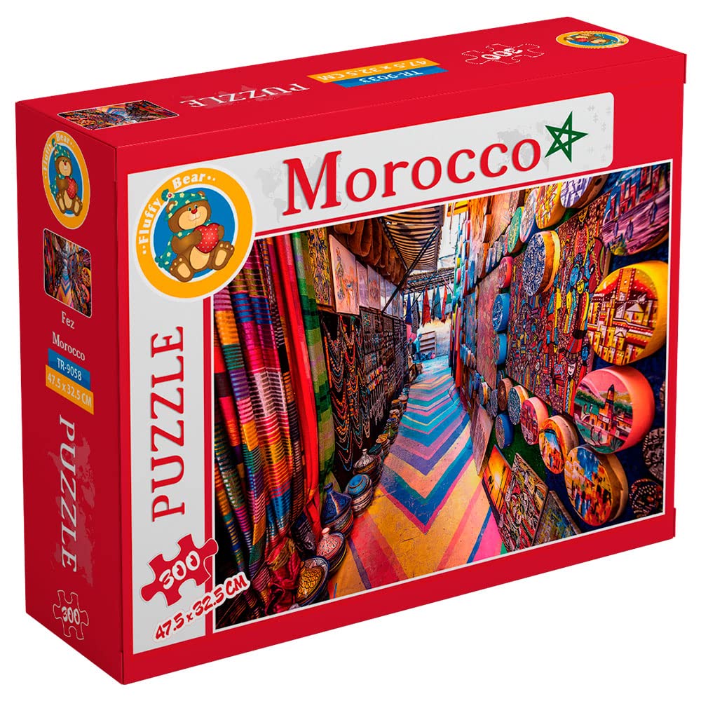 Fluffy Bear Fez, Morocco Puzzle – 300-Piece Jigsaw Puzzle