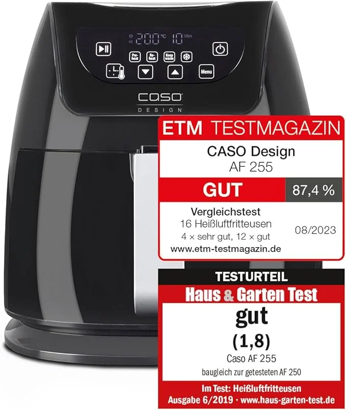 Caso Hot Air Fryer Black 1400 w