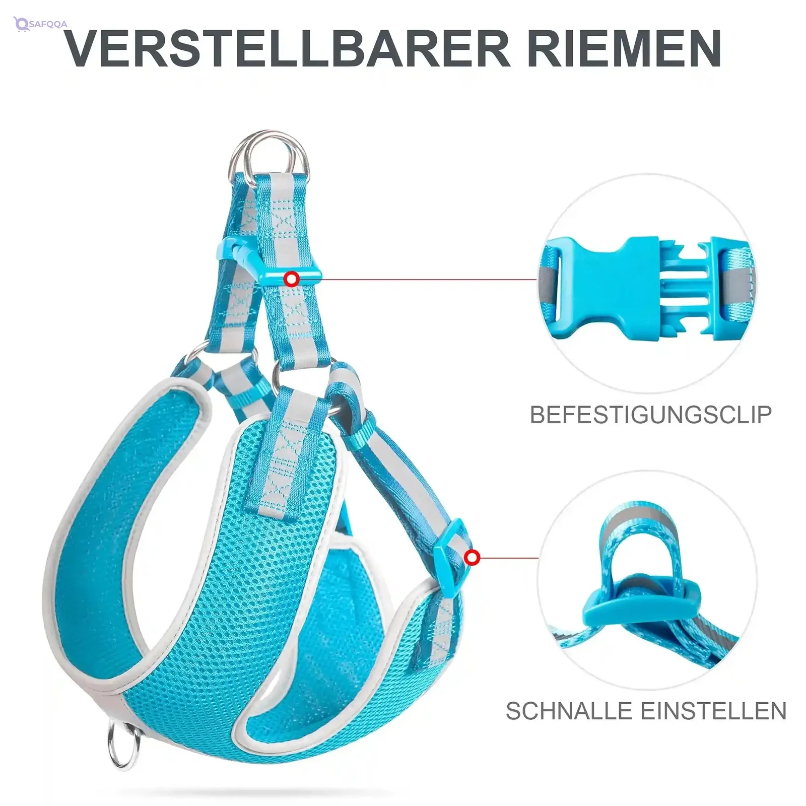 Fida Reflective Adjustable Dog Harness