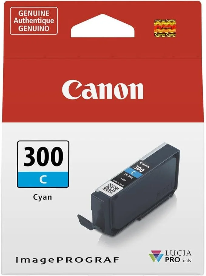 Canon PFI-300C Cyan Ink Cartridge