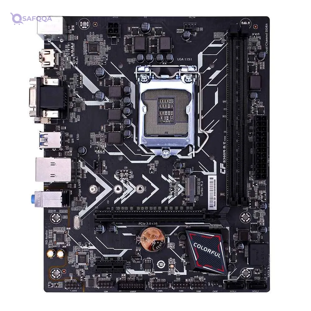 Docooler B360M-HD PRO V20 Motherboard Intel B360 Coffee Lake VGA HDMI DVI