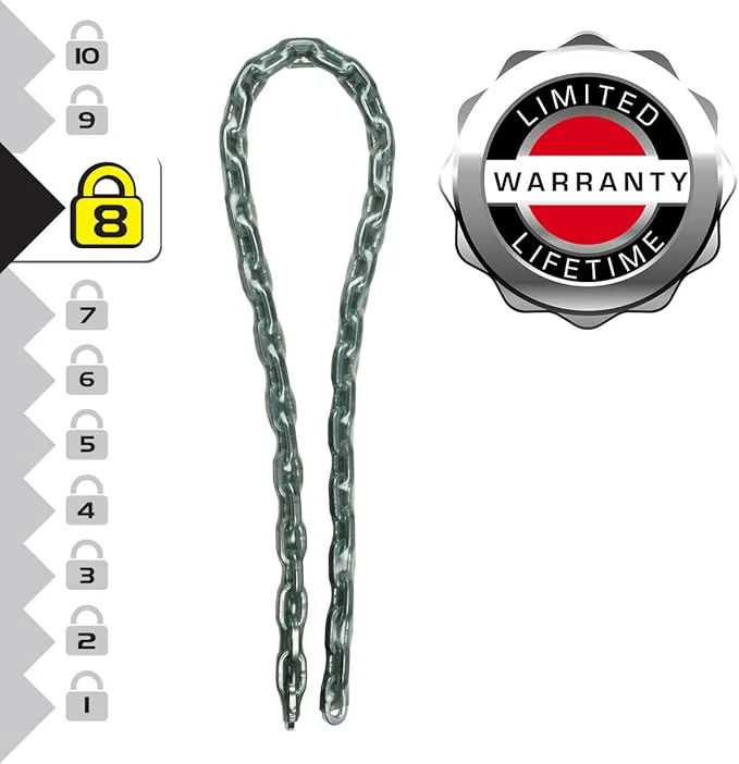 Master Lock Heavy Duty Hardened Steel Chain - 100 cm x 0.8 cm