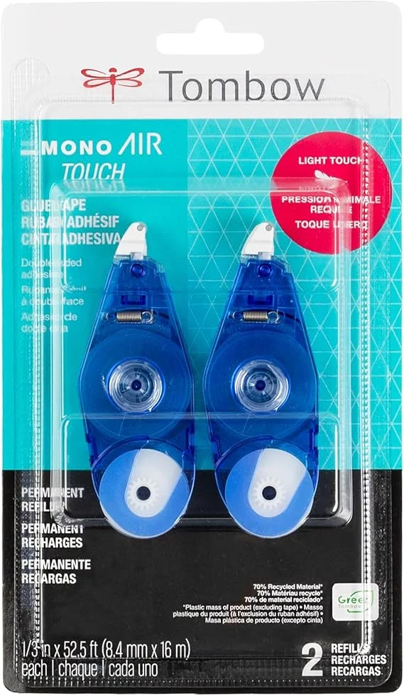 Tombow Mono Air Touch Adhesive Refills – 2-Pack