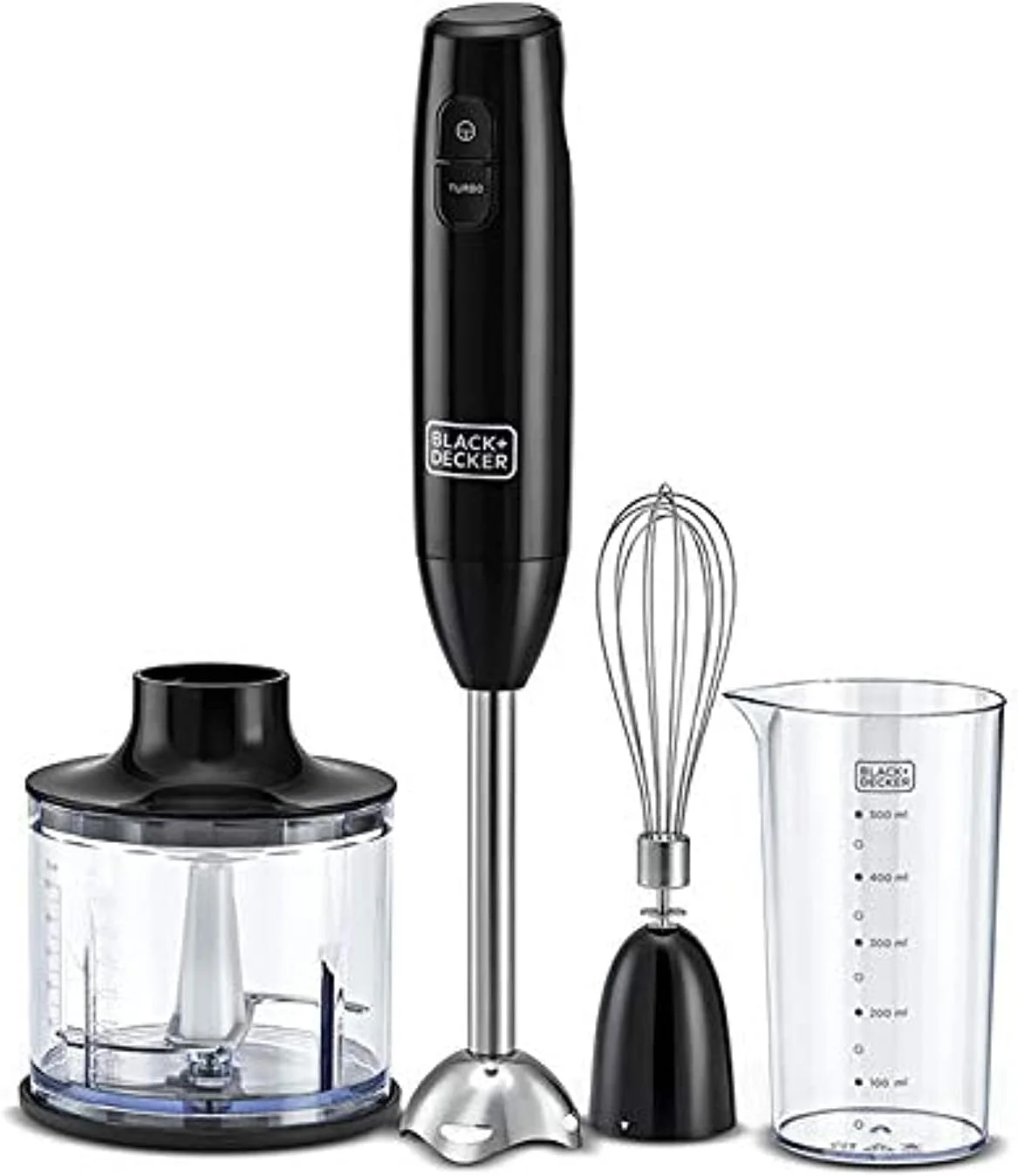 Black+Decker 600W 3-in-1 Hand Blender with Chopper HB600-B5