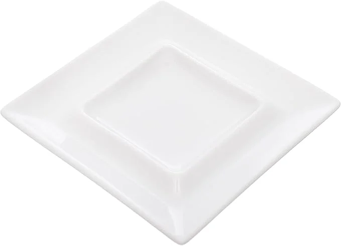 Tunisie Porcelaine Moonscape Square Porcelain Plate 13 cm