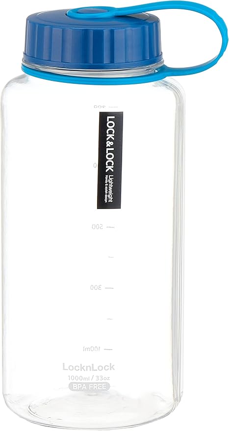 Lock & Lock Water Helper Bottle 1L – Leak-Proof Lightweight Daily Water Bottle