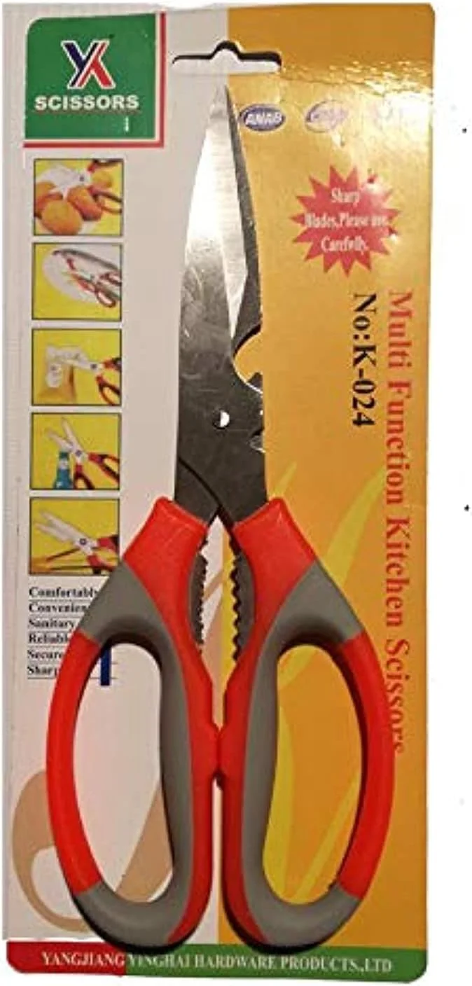 Spaceshoop Stainless Steel Multi-Purpose Kitchen Scissors with Bottle Opener & Nutcracker