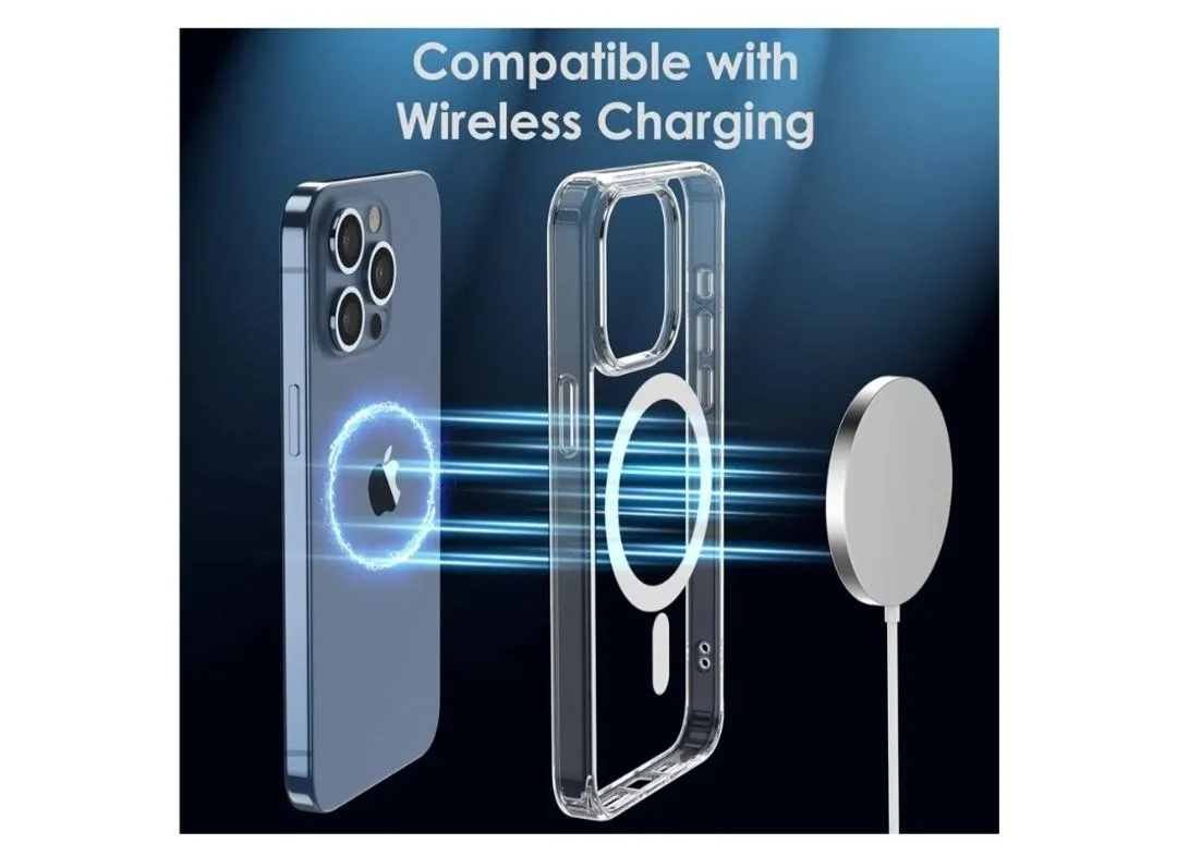 ZUNYSHA Crystal Clear Magnetic Case Compatible with iPhone 15 Pro
