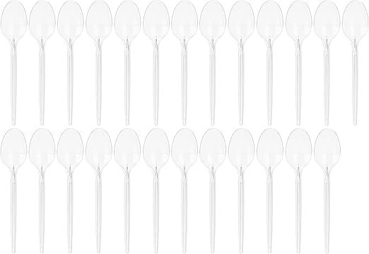 Al-Fath Disposable Plastic Spoons Pack – 25 Pieces