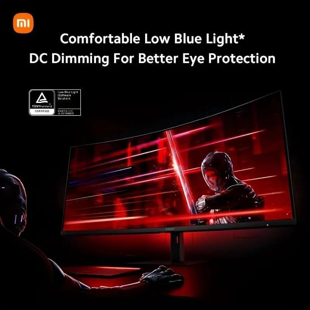 شاشة ألعاب من XIAOMI مقاس 34 بوصة Ultrawide بدقة WQHD وتردد 180Hz