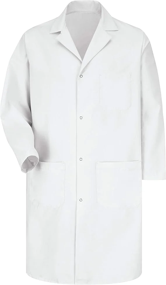 Red Kap Men’s Coat with Pockets White