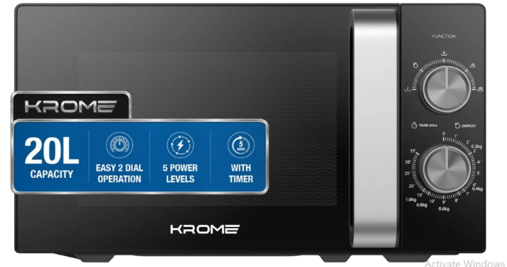 KROME Microwave Oven 20 L 700 W – Dent - Damaged Box