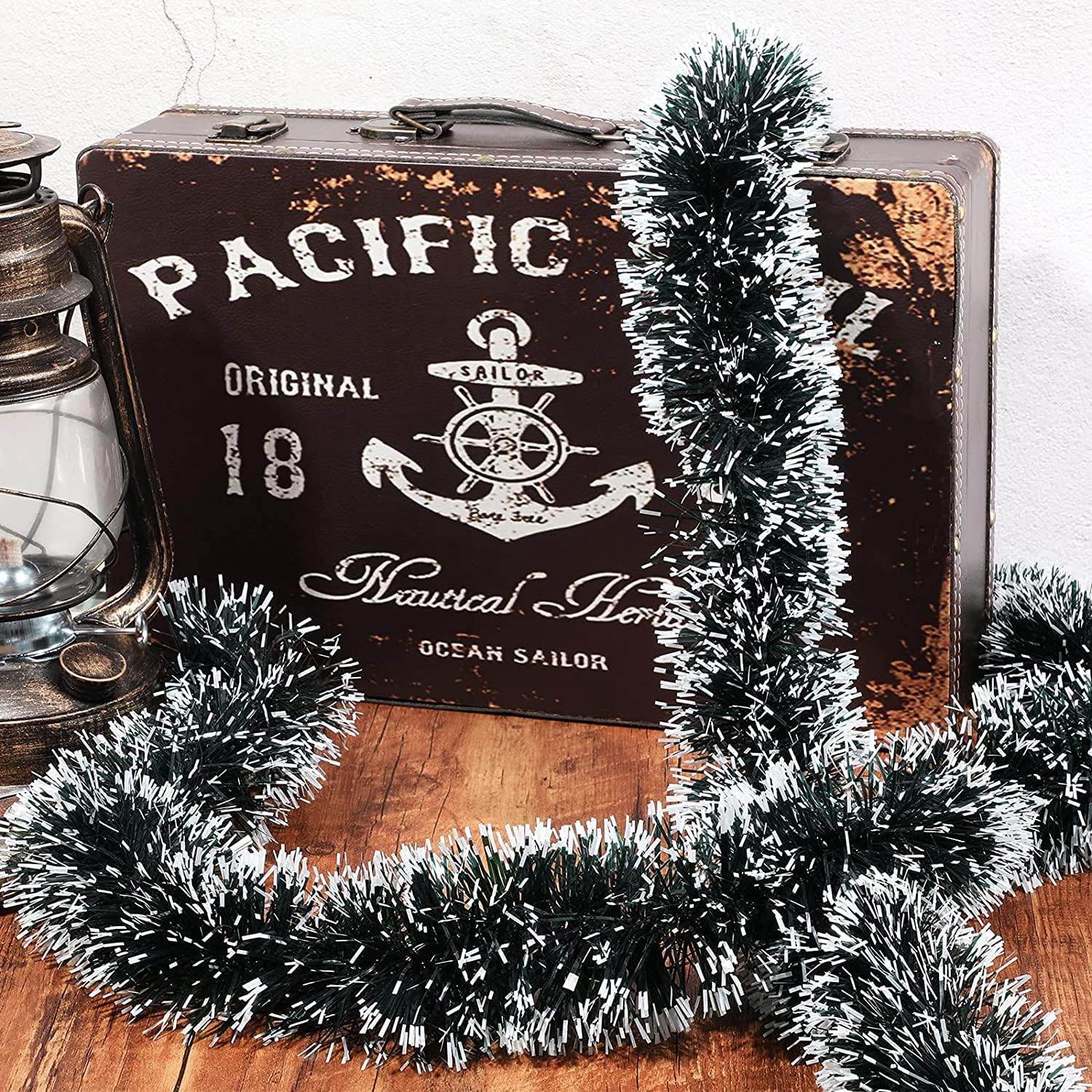 Christmas Tree Tinsel Garland Set –  2 Pieces