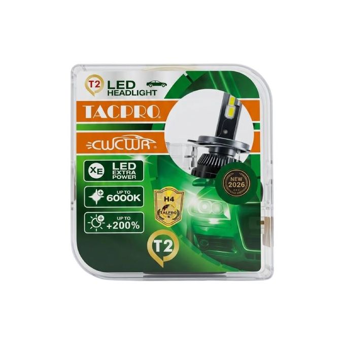 كشاف أمامي LED للسيارة من TACPRO موديل H4
