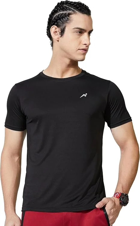 Symactive Men's Round Neck Sports T-Shirt