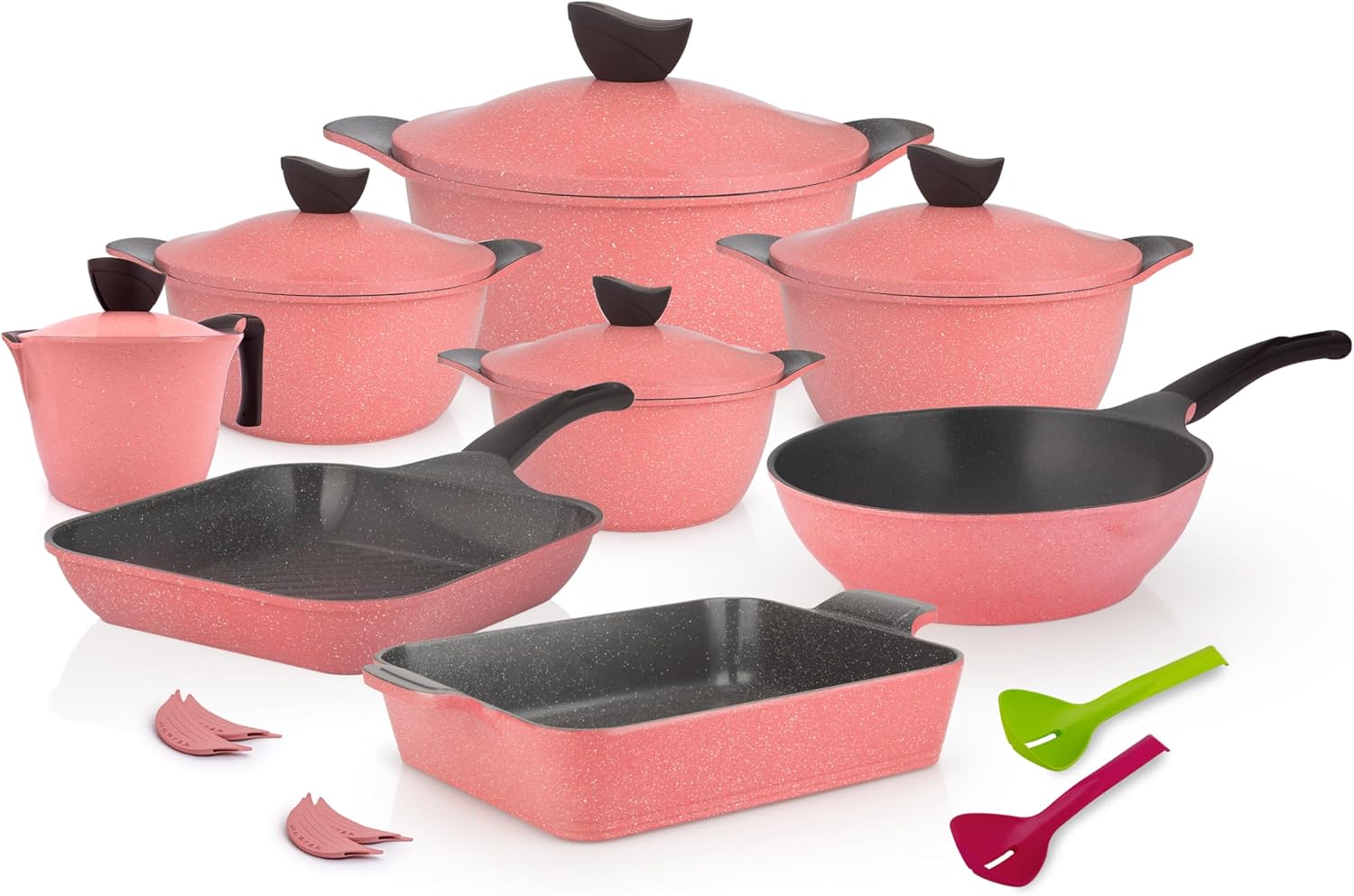 MASTER Granite Cookware Set – 19 Pieces