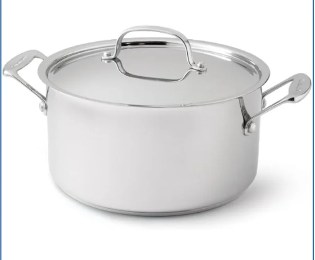 Cuisinart Chef's Stainless Sauce Pot 5.7 L with Lid – Scratched