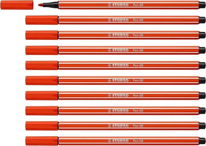 Stabilo Felt Tip Pen Set Light Red
