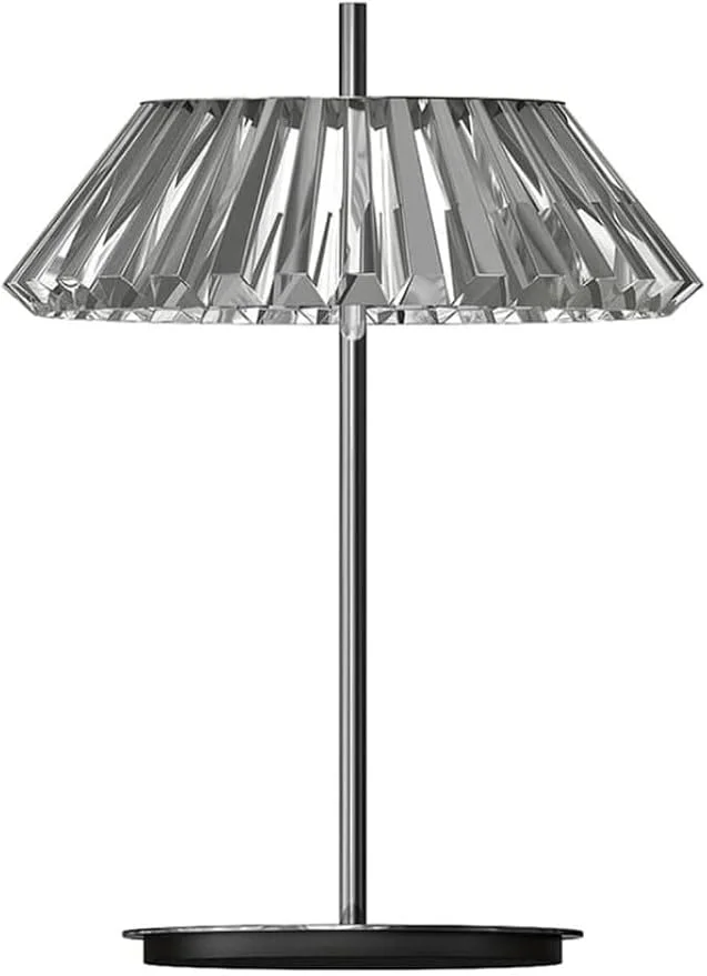 Golden Lighting LED Brass Table Lamp - 3 Amber Glass Bulbs