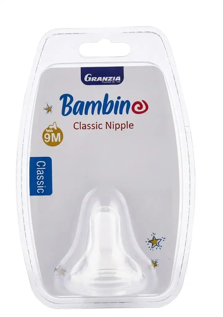 Granzia Bambino Classic Silicone Nipple for Infants 9M+