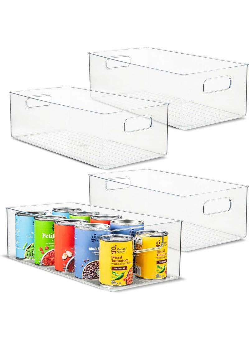 Kitchen Organization Set – 2 Clear Shatter-Resistant Storage Boxes