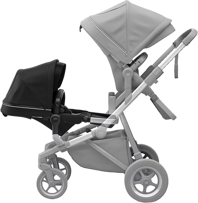 Thule Sleek Second Seat – Double Your Comfort with Premium Midnight Black Design & Lightweight Aluminum Frame