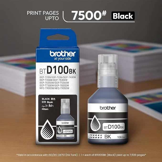 Brother BTD100BK Black Ink Bottle