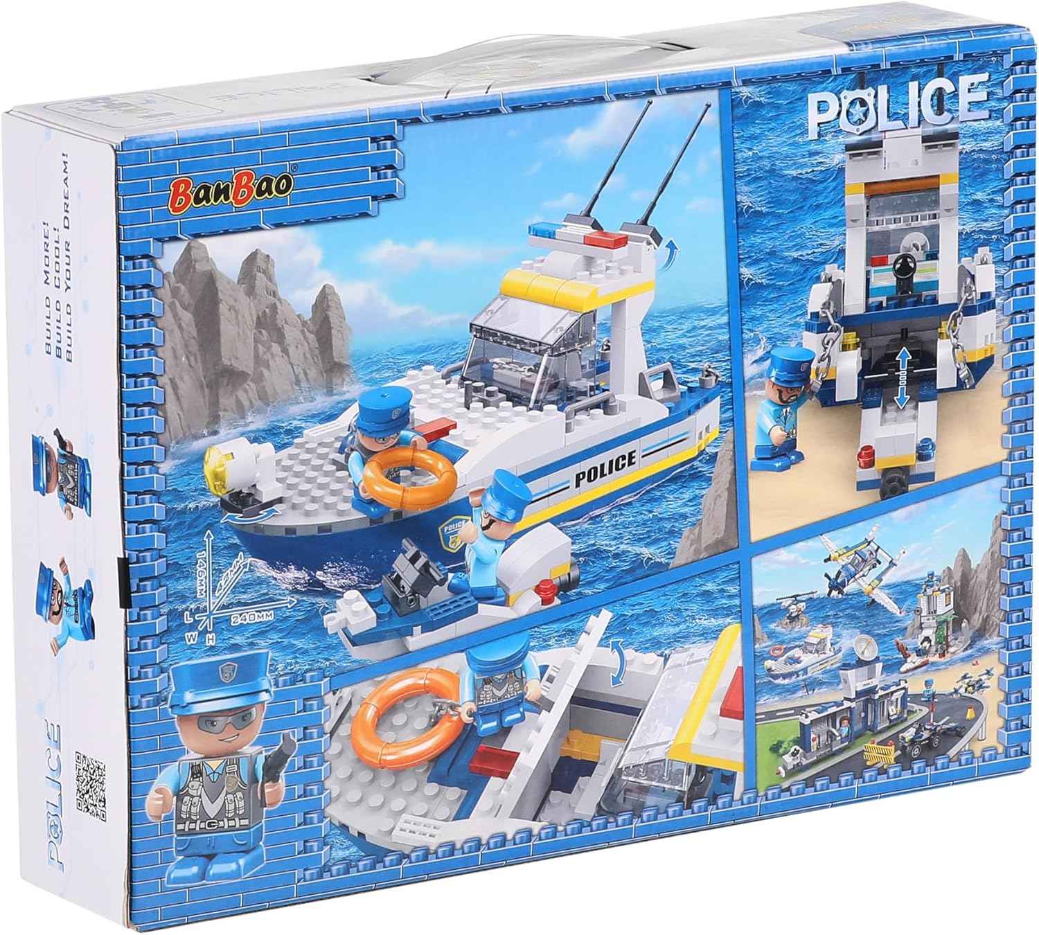 BanBao Police Boat Building Set