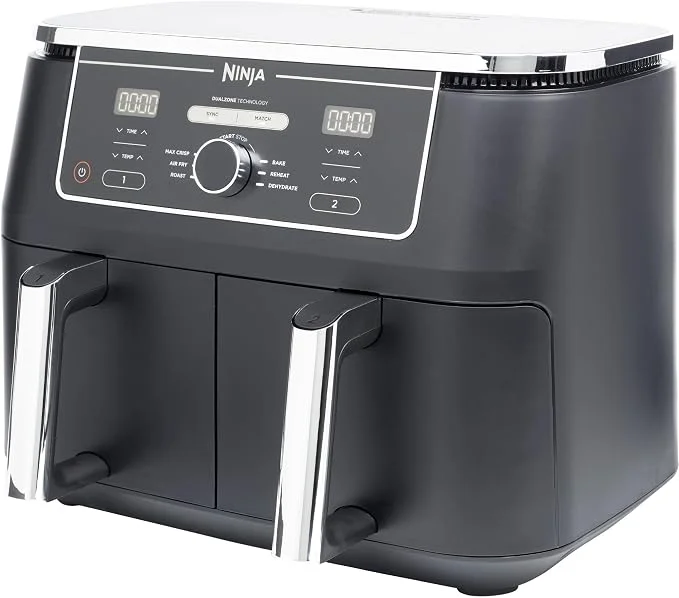 Ninja Foodi MAX Dual Zone Air Fryer AF400UK – 9.5L, 2 Drawers, 6 Cooking Functions
