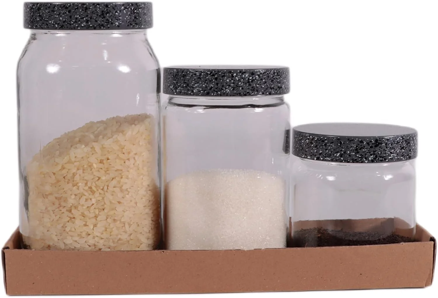 Herevin Granite Lid Canister Set