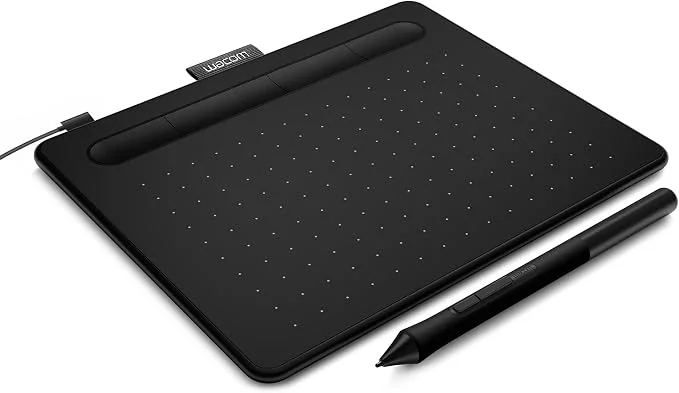 Wacom Intuos Drawing Tablet 7.9 × 6.3 Inch, Black – CTL4100