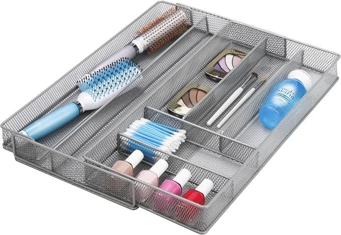 Honey-Can-Do Steel Mesh 7 Compartment Expandable Utility Drawer Organizer