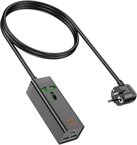 hoco. AC9A Multifunctional Safety Socket with USB Ports