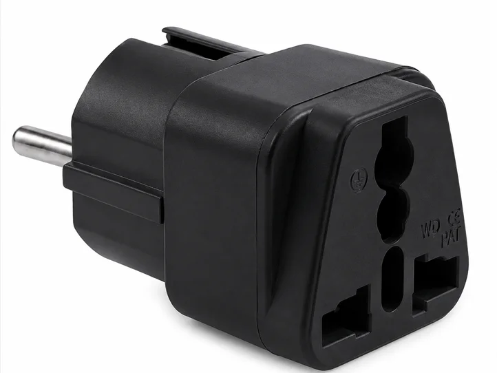 European Plug to Universal Socket Adapter