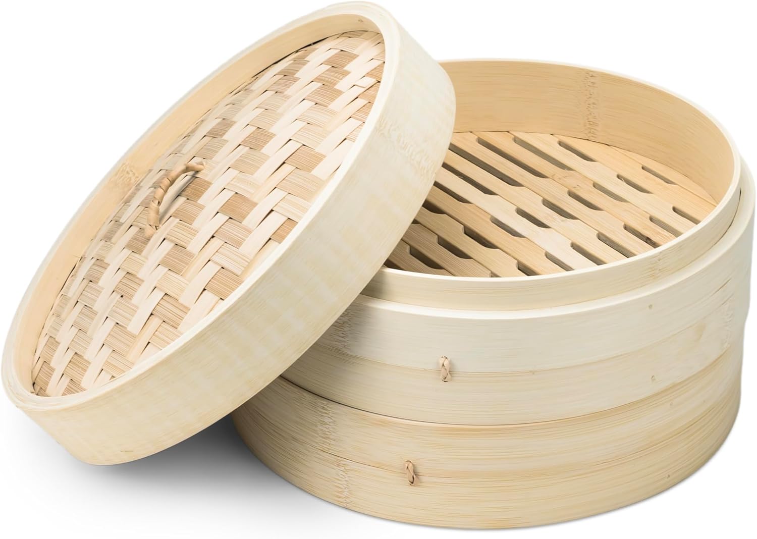 Cuisine Art 2-Tier Bamboo Food Steamer with Lid