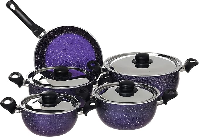 Lazord 9-Piece Granite Cookware Set
