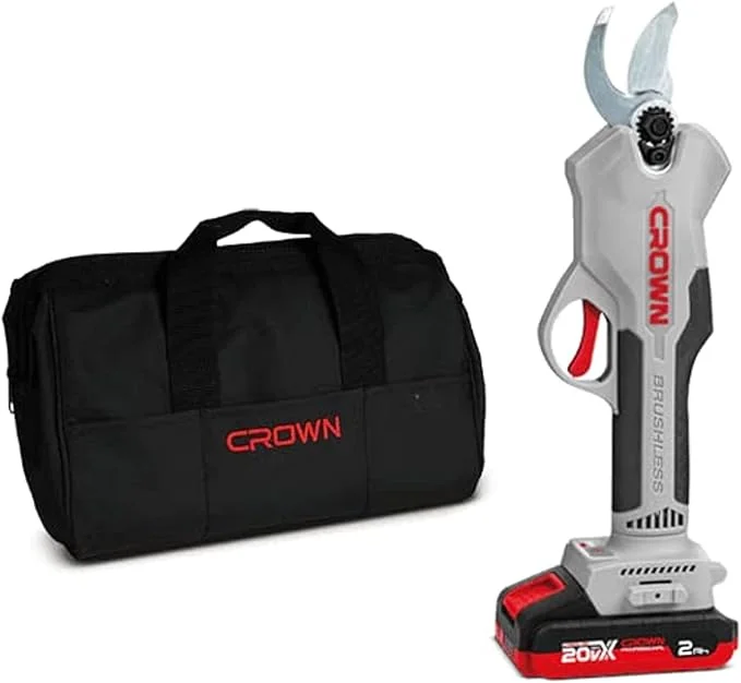 Crown Cordless Tree Branch Scissors  Heavy-Duty Battery Powered Pruning Shears