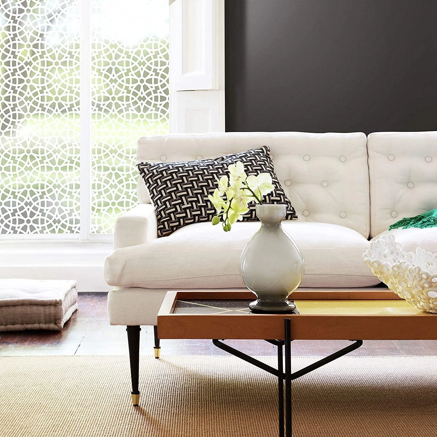 RoomMates Ornate Window Film for Privacy and Decoration