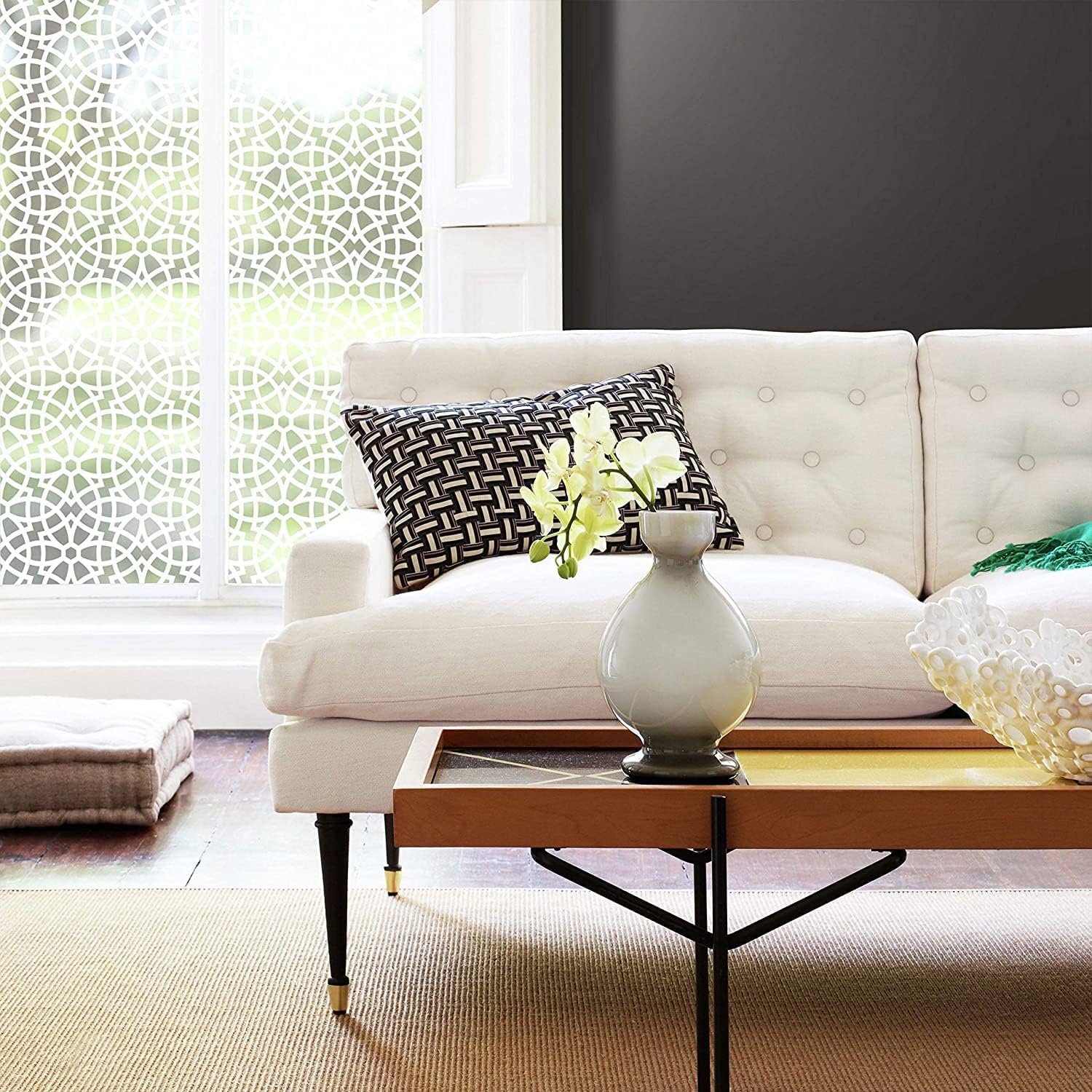 RoomMates Ornate Window Film for Privacy and Decoration