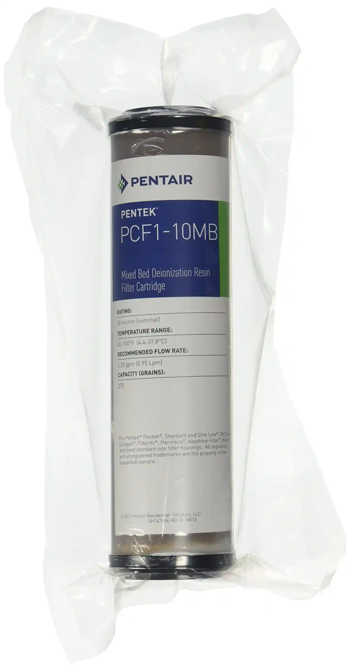 Pentek PCF1-10MB Mixed Bed Deionization Resin Filter Cartridge 10" x 2.5" (2 Pack)