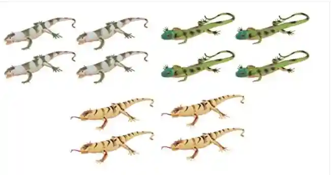 Generic Lizard Figures Toy Set – 12 Pieces