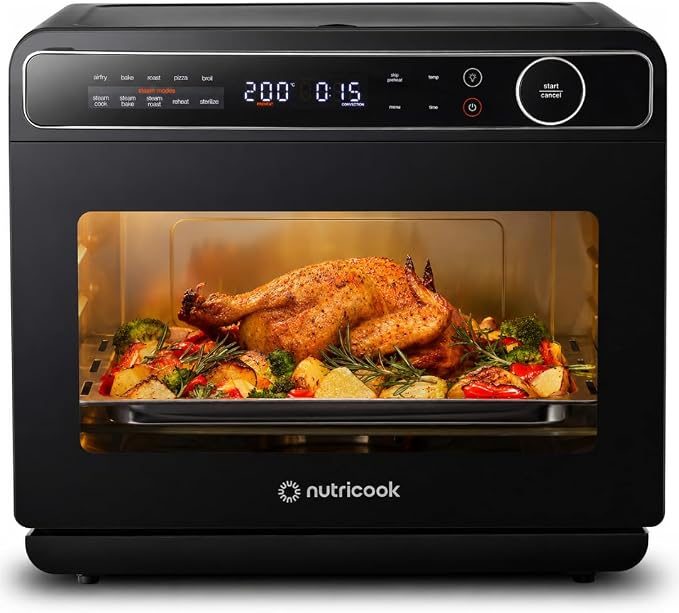 قلاية هوائية وفرن بالبخار Nutricook Steami X سعة 24 لتر – 10 في 1 خدوش