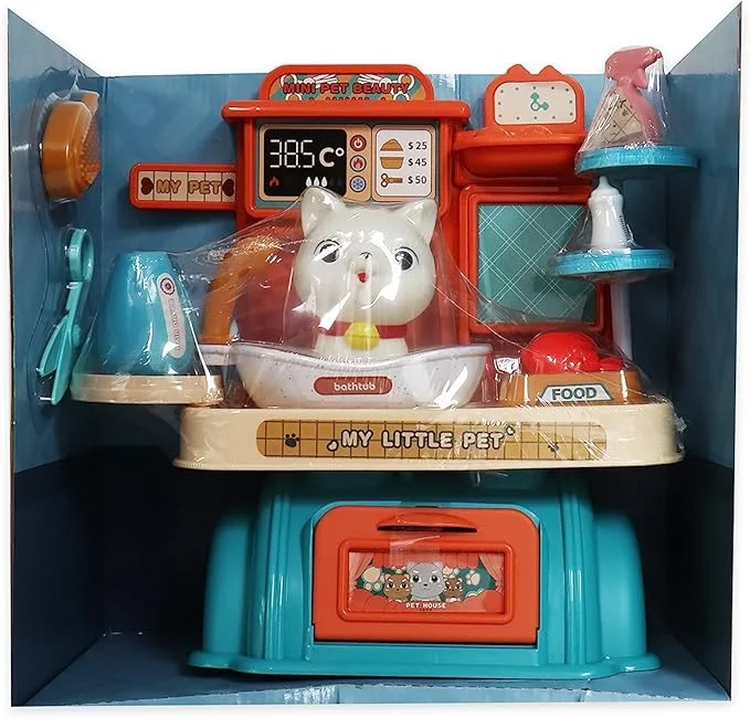 Mini Pet Beauty & Care Playset - 24 Pieces
