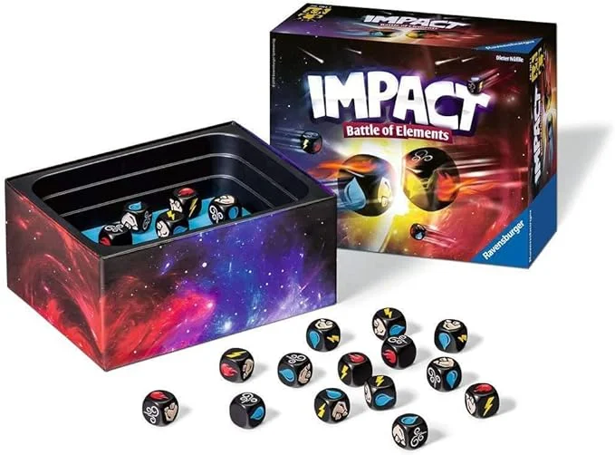 Impact: Battle of the Elements Dice Game – Fun Family Board Game